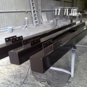 Industrial support beams - Coating services Geelong