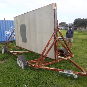 Cricket Club Screen Portarlington before