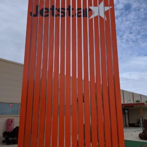 Jet Star Signage With Logo Avalon Airport