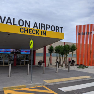 Jetstar steel signage restoration Avalaon AIrport