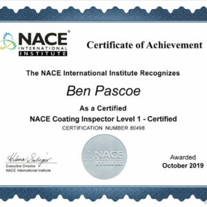Nace Certificate Complete Metal Protection