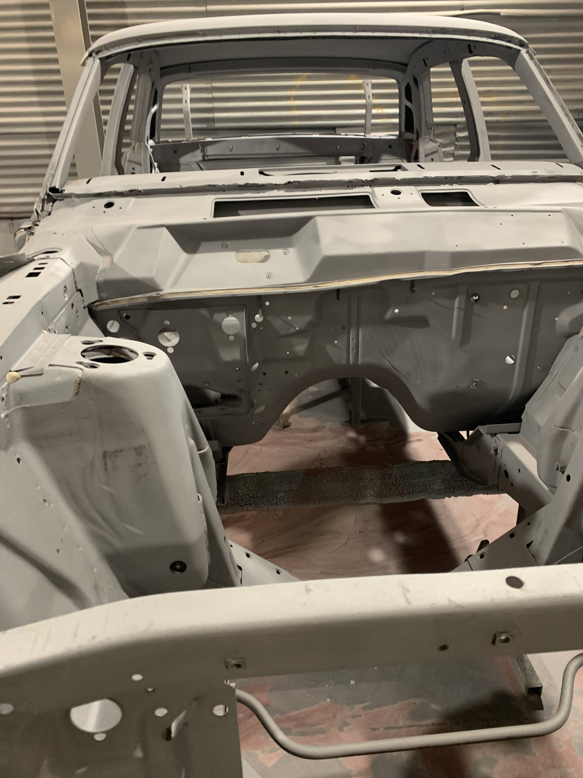 Car chassis abrasive blasting and coatings